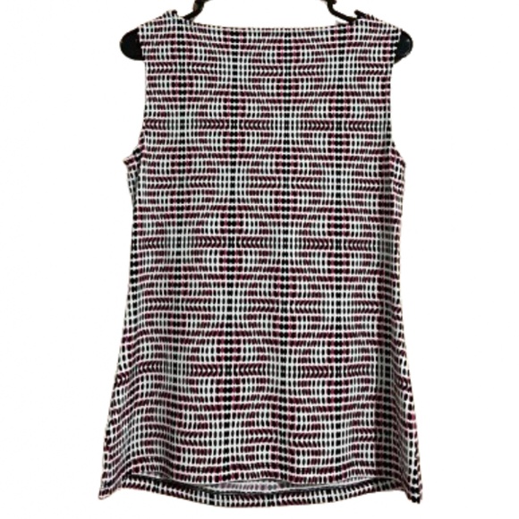 Liz Claiborne Women’s Multi Polka Dotted Print Drape Neck Casual Summer Top Sz-M - Picture 5 of 5